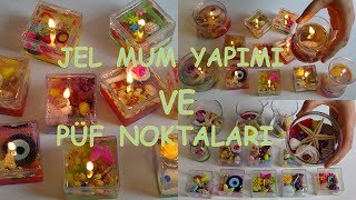 HEDİYELİK quotJEL MUM YAPIMIquot VE PÜF NOKTALARI  DIY Gel Candle [upl. by Tawsha]