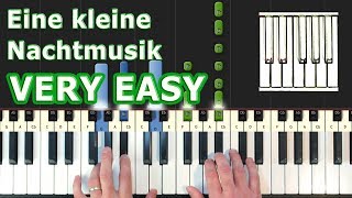 Mozart  Kleine Nachtmusik  Piano Tutorial EASY  How To Play Synthesia [upl. by Trici]