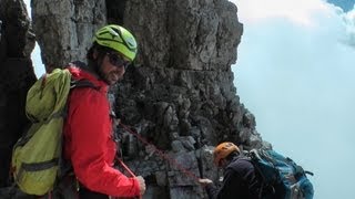 Abseilen Grosse Zinne Klettertour Dolomiten  Abenteuer Alpin 2012 Folge 46 [upl. by Emawk]