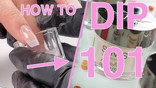 Dip Powder 101  How To Dip Nails For Beginners  SNS Nail Tutorial [upl. by Iney577]