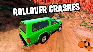 Rollover Crashes  BeamNGdrive [upl. by Ahsyle566]