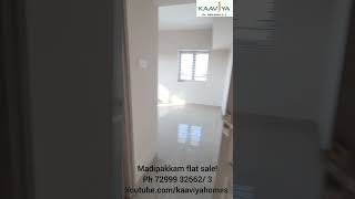 Madipakkam ready independent flat for sale Kaaviya homes  3bhk flats near velachery [upl. by Leod345]