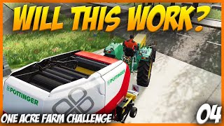 Time to Make some Silage  FS22 No Mods One Acre Challenge Part 4 [upl. by Atinet]