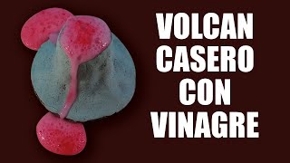 Volcán casero con vinagre  Ideas Creativas DIY [upl. by Ynffit]