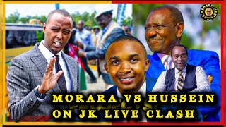 UNSEEN FOOTAGE CITIZEN TV JK LIVE DRAMA RUTO SPOKESMAN HUSSEIN CLASH WITH KEBASO MORARA ON JK LIVE [upl. by Jammal409]