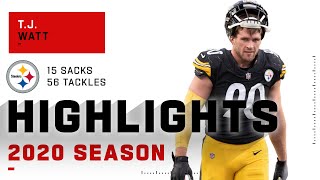 TJ Watt Full Season Highlights  NFL 2020 [upl. by Ateuqram]