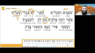 Shofetim  Torah Portion Hebrew Study [upl. by Ayekahs]