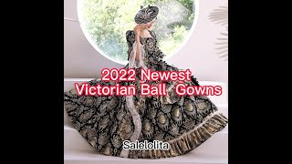 Newest Victorian Dresses Women Masquerade Ball Gowns Venetian Costume Theater Clothing [upl. by Sadnalor129]