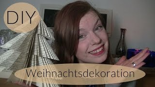 Buch falten und schneiden I Tannenbaum I Deko Ideen I Deutsch  Finola 2015 [upl. by Xonk]