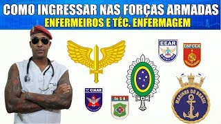 PRINCIPAIS CONCURSOS MILITARES PARA ENFERMEIROS E TÉCNICOS EM ENFERMAGEM [upl. by Aip]