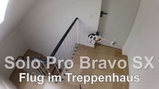 3D Solo Pro Bravo SX Flug im Treppenhaus 3 D Video [upl. by Werdma]