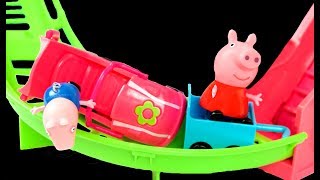 Peppa Pig English Episodes Fun Holiday day out Roller Coaster amp Swimming Pool [upl. by Isadore]