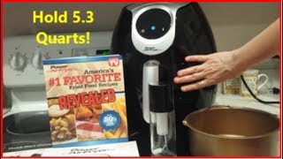 Power Air Fryer XL  53 Quarts  Introduction to Device and Air Frying [upl. by Heisel]