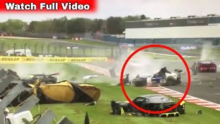 Btcc thruxton 2022 really bad crash ginetta [upl. by Olaf]