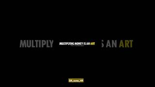 MONEY IS AN ART 😎🔥 Inspiration quotes status shorts Motivation trending [upl. by Allemac927]