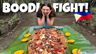 Halle Eats Her First BOODLE FIGHT in the Philippines [upl. by Heydon]