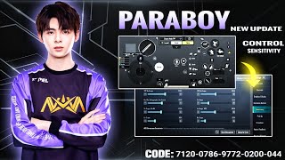 NOVA PARABOY NEW BEST SENSITIVITY  CODE AND BASIC SETTING CONTROL PUBGBGMI [upl. by Sremlahc49]