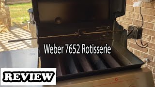 Weber 7652 Rotisserie Review  Rotisserie for Genesis II amp II LX 200 amp 300 and ES 300 series [upl. by Sufur]