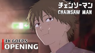 Chainsaw Man  Opening 4K 60FPS  Creditless  CC [upl. by Gnirps]