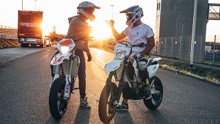 One passion  SUPERMOTO  KTM 690 SMC  STUNT [upl. by Norrek]