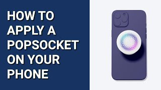 HOW TO PUT ON A POPSOCKET [upl. by Hgielanna227]