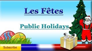 French Lesson 48  Learn French  Names of Celebrations  Holidays  Festivities [upl. by Ennazor]