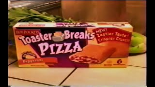 Toaster Breaks Pizza  Hot Pocket Commercial 2000 [upl. by Acyssej]