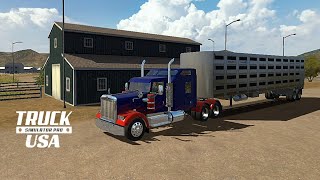 Delivery Mission  Livestock  Gameplay  Truck Simulator PRO USA [upl. by Fairbanks770]