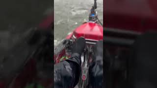 Kayaker Gets Stuck Inside Lake During Hail Storm  1415637 [upl. by Aciraa]