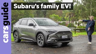 Subaru Solterra 2024 review AWD  A new electric car for the family [upl. by Yniattirb59]