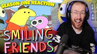 Watching SEASON 1 of SMILING FRIENDS  FULL SEASON REACTION [upl. by Brottman]