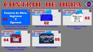 Programa Control de Obra Videos 01 al 05 [upl. by Seravaj]