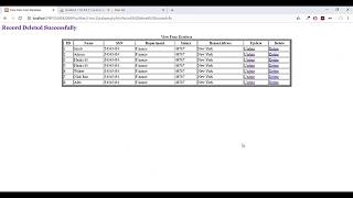 Employee Management System Deleting record part10 [upl. by Gotthelf758]