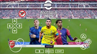 eFootball PES 2025 PPSSPP Bri Liga Indonesia amp Liga Eropa Fix Call Name Update Kits amp Transfers 2025 [upl. by Lulita]