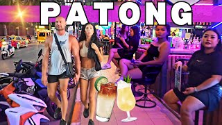 🥂 Patong Nightlife  Famous Beach Road and Bar Street in Phuket [upl. by Kahlil984]