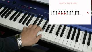 Học Đàn Online Piano  Hướng dẫn căn bản tự đệm hátBài 1 [upl. by Bunns]