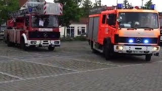 EchtAlarm  Feuerwehr Bad Neustadt rückt aus  Realeinsatz 150 J FF NES  brennt Baum nach Blitz [upl. by Hubing]