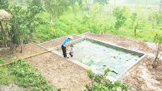 make flower beds and drain into fish pond [upl. by Suravaj]