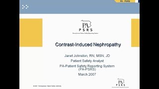 ContrastInduced Nephropathy [upl. by Grazia]