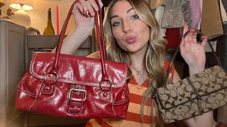 ASMR Bag Collection 👛✨👜 whisper rambles tapping scratching [upl. by Nyltiak620]