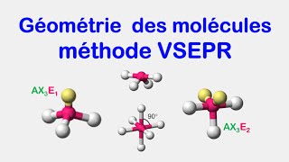 Géométrie des molécules  méthode VSEPR [upl. by Olecram348]