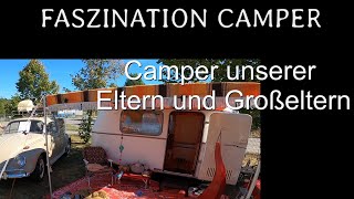 Camping in den 50er  60er Jahren So sahen Wohnwagen Wohnmobil und Fahrzeuge aus [upl. by Nesilla401]