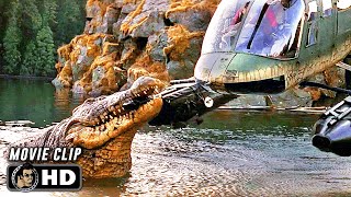 Crocodile VS Helicopter Scene  LAKE PLACID 1999 Crocodile Movie CLIP HD [upl. by Cogswell795]