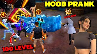 Noob Prank With Rich Girl 😤 लड़की ने Dikhaya Attitude 😈 साथमे V badge player 😱 Garena free fire [upl. by Setsero482]