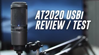 AudioTechnica AT2020USBi Condenser Mic Review  Test [upl. by Nagn]