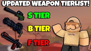 UPDATED TIERLIST RANKING ALL WEAPONS IN ROBLOX RIVALS FROM WORST TO BEST CURRENT META [upl. by Smiga]