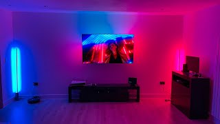 How to Sync Philips Hue Lights to ANY TV Hue Sync Box  Lightstrip  Signe Floor Lamps  LG CX [upl. by Santoro]