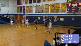 Hopkins Academy Girls Basketball vs Mahar 2724 [upl. by Eiznil]