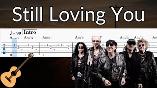 Still Loving You  Guitar Solo Tab Easy [upl. by Fuchs]