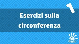 Esercizi sulla circonferenza  1 [upl. by Martell444]